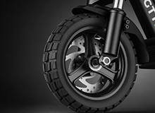 Roue avant stable