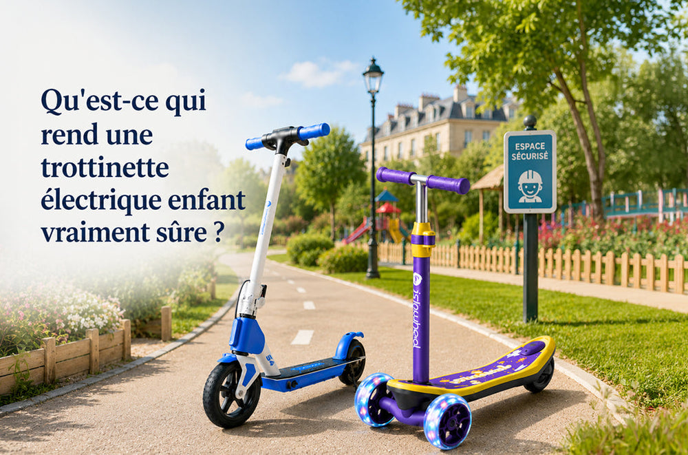 Qu'est-ce qui rend une trottinette électrique enfant vraiment sûre ?