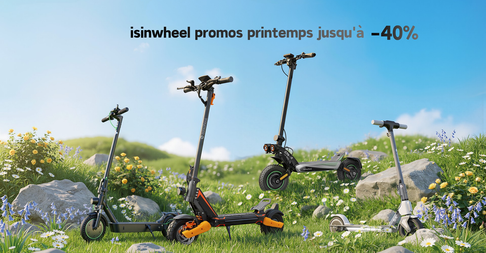 Nouveau départ printanier : promotion trottinettes électriques, jusqu’à -40%