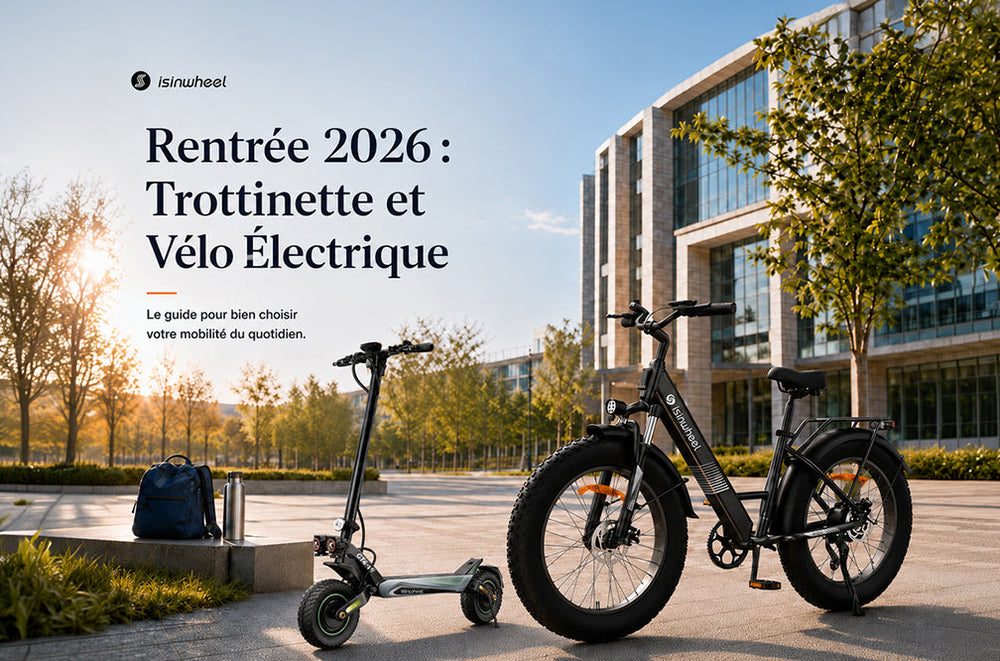 isinwheel Rentrée 2026 : Trottinette et Vélo Électrique