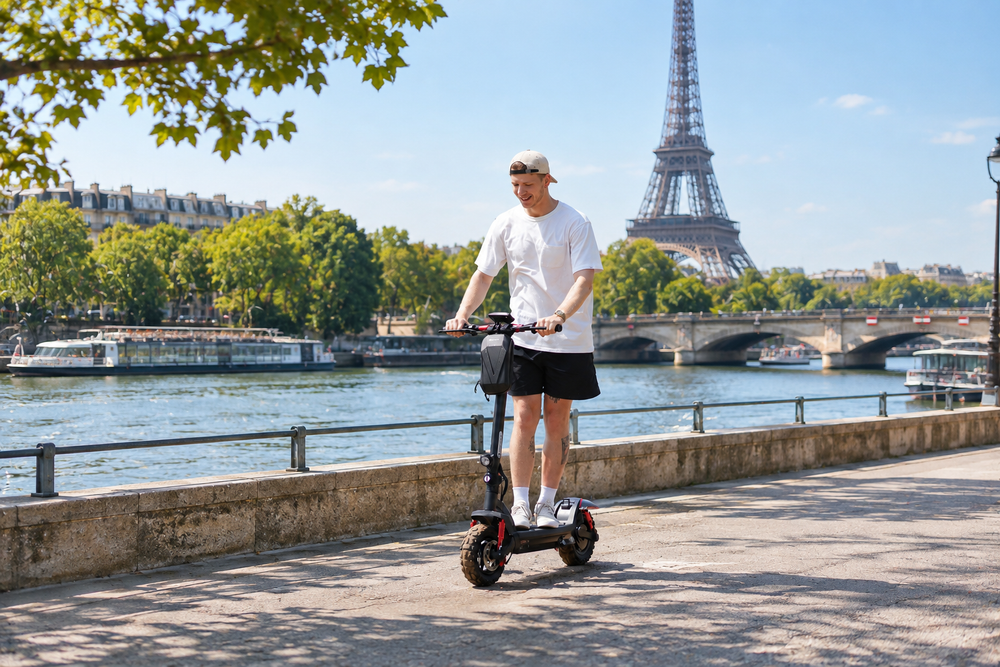 GT2 Trottinette électrique tout terrain 1200W pour adultes et adolescents