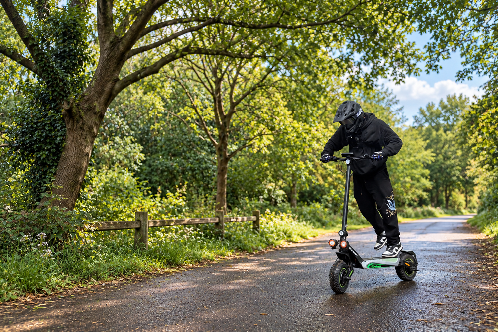 GT4 Trottinette électrique tout-terrain à double moteur 2400W