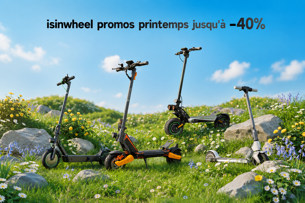 Nouveau départ printanier : promotion trottinettes électriques, jusqu’à -40%