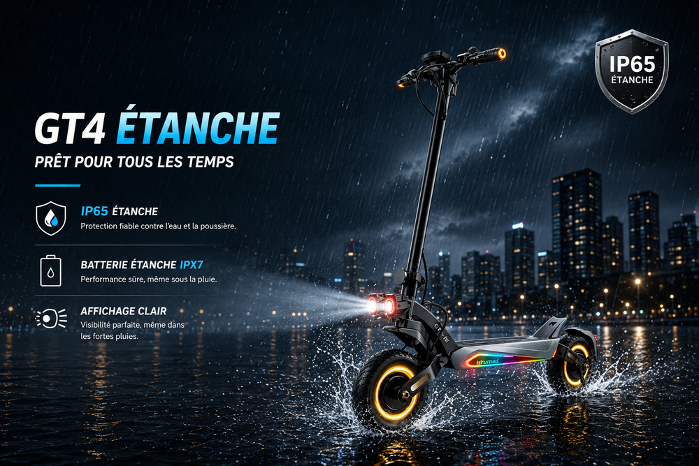 Trottinette Électrique et Pluie : Ce Que Vous Devez Savoir Avant de Prendre la Route par Mauvais Temps