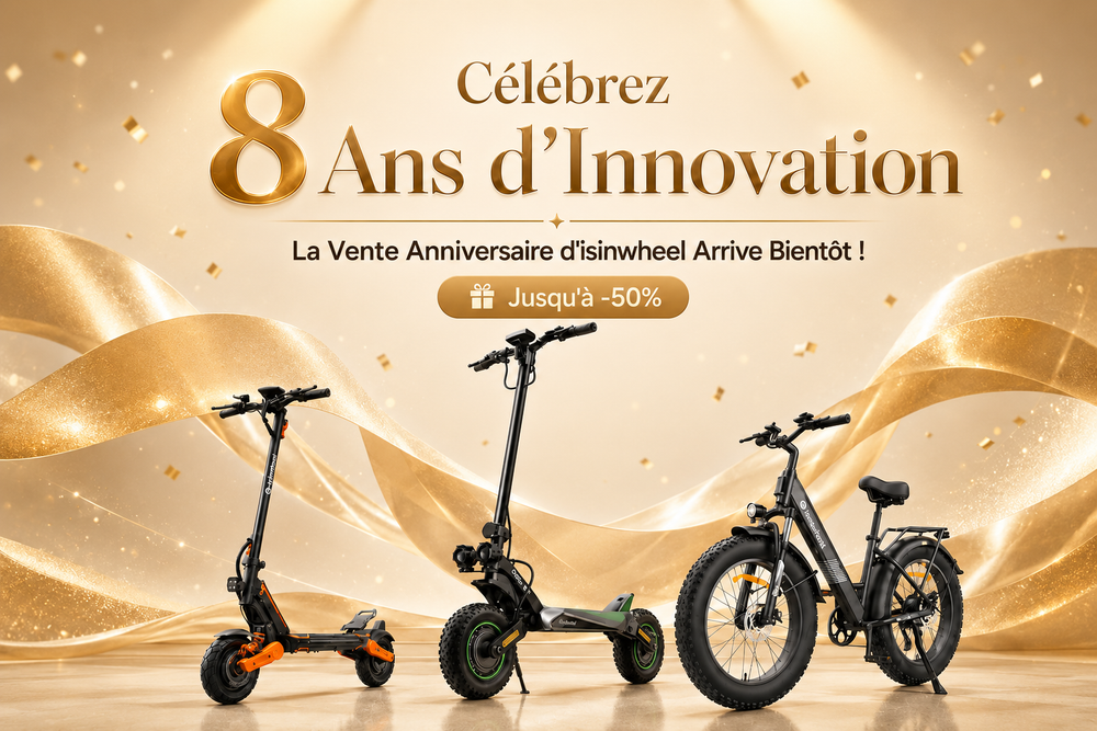 Célébrez 8 Ans d'Innovation : La Vente Anniversaire d'isinwheel Arrive Bientôt !