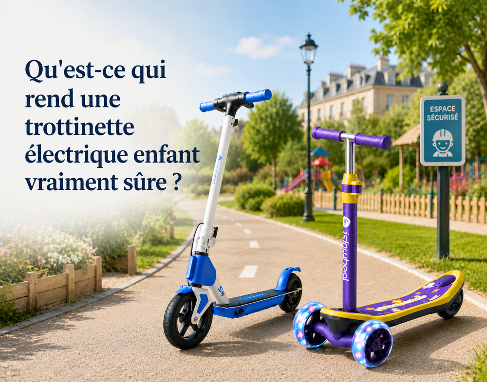 Qu'est-ce qui rend une trottinette électrique enfant vraiment sûre ?