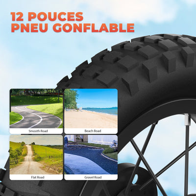 iSinwheel A12 Moto Électrique pour Enfants de 3 à 12 ans