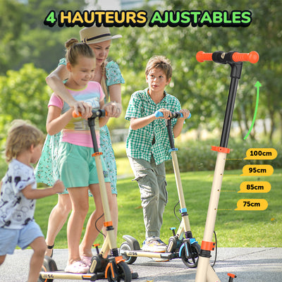 isinwheel S6 trottinette électrique pour enfants et adolescents (Hauteur réglable)