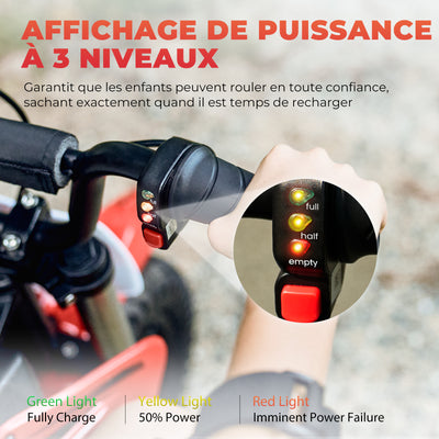 iSinwheel A12 Moto Électrique pour Enfants de 3 à 12 ans