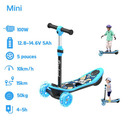 isinwheel MiniSpider trottinette électrique 2 en 1 pour enfants