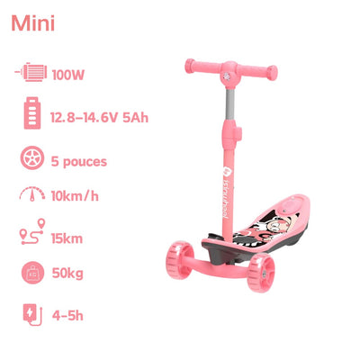 isinwheel MiniSpider trottinette électrique 2 en 1 pour enfants