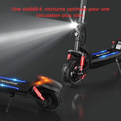 isinwheel® GT2/GT1 Trottinette électrique tout terrain 1200W pour adultes et adolescents