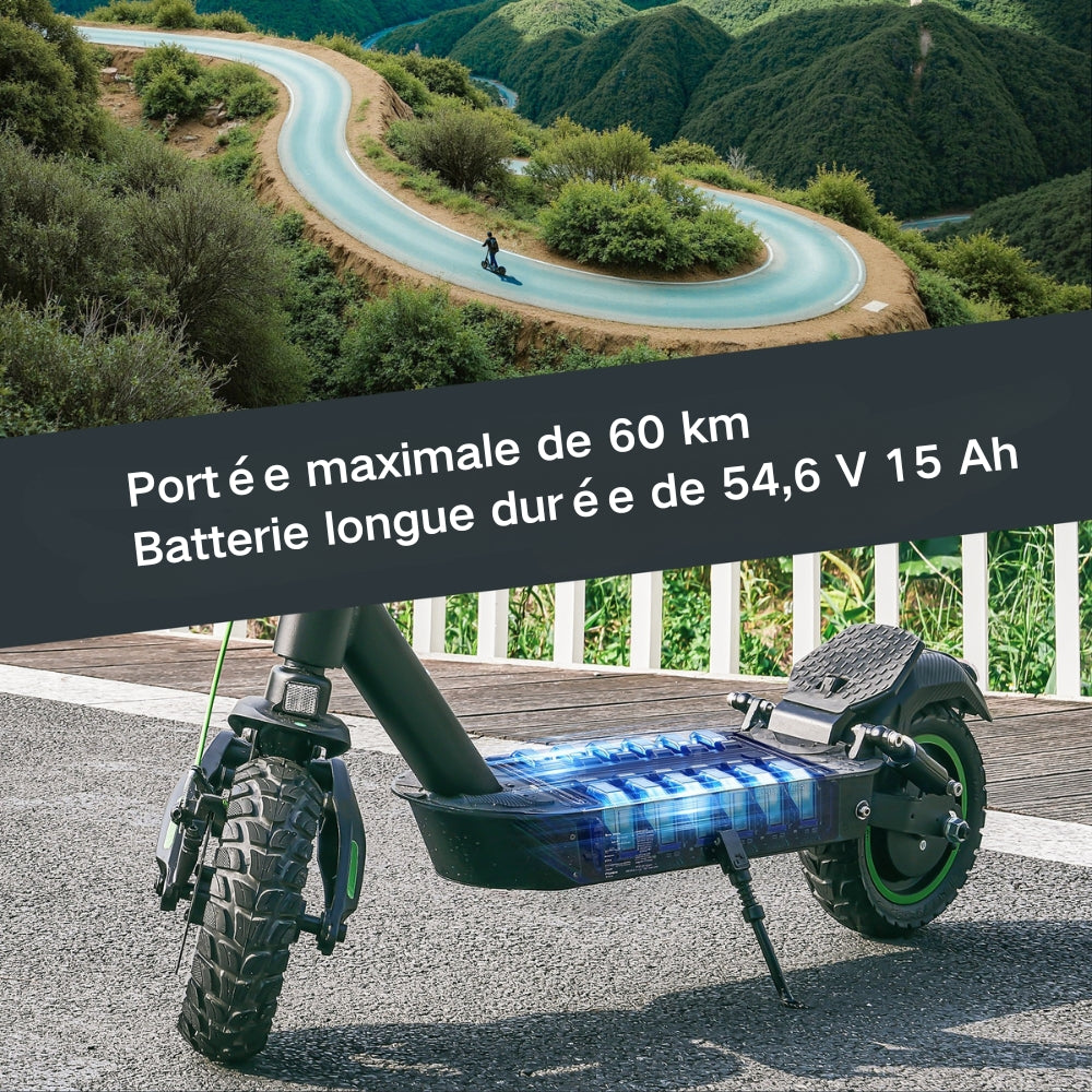 isinwheel® S10MAX Trottinette électrique 1000W