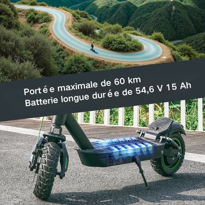 isinwheel® S10MAX Trottinette électrique 1000W