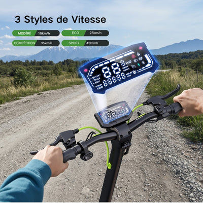 isinwheel® S10MAX Trottinette électrique 1000W