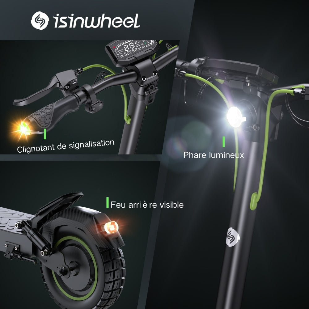 isinwheel® S10MAX Trottinette électrique 1000W