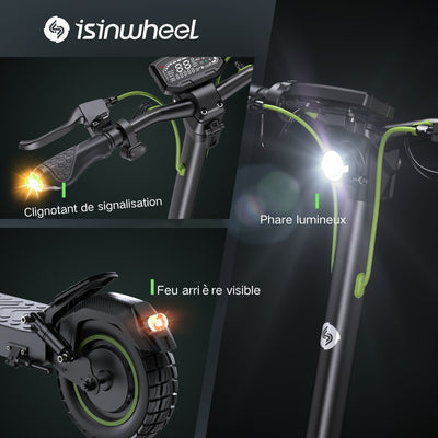 isinwheel® S10MAX Trottinette électrique 1000W