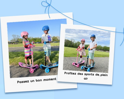 isinwheel® Mini trottinette électrique à 3 roues pour enfants