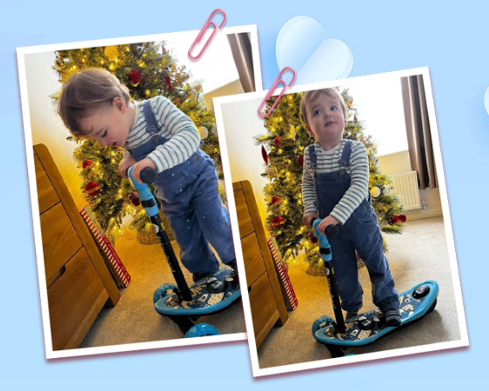 isinwheel® Mini trottinette électrique à 3 roues pour enfants