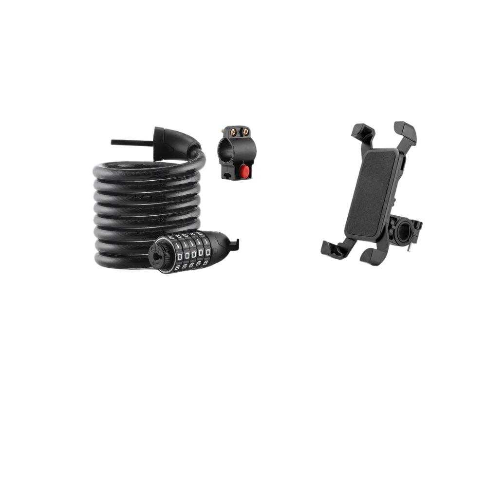 Antivol isinwheel® pour scooter ou vélo électrique + support de téléphone