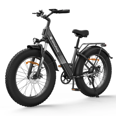 Fat Bike M60 Puissant : Pneus Tout-Terrain, 105km d'Autonomie & Batterie Amovible