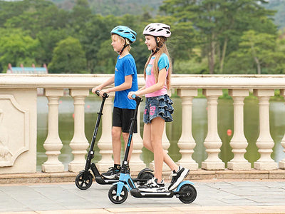 isinwheel® S7 Glow Trotinette Électrique pour Enfants Réglable