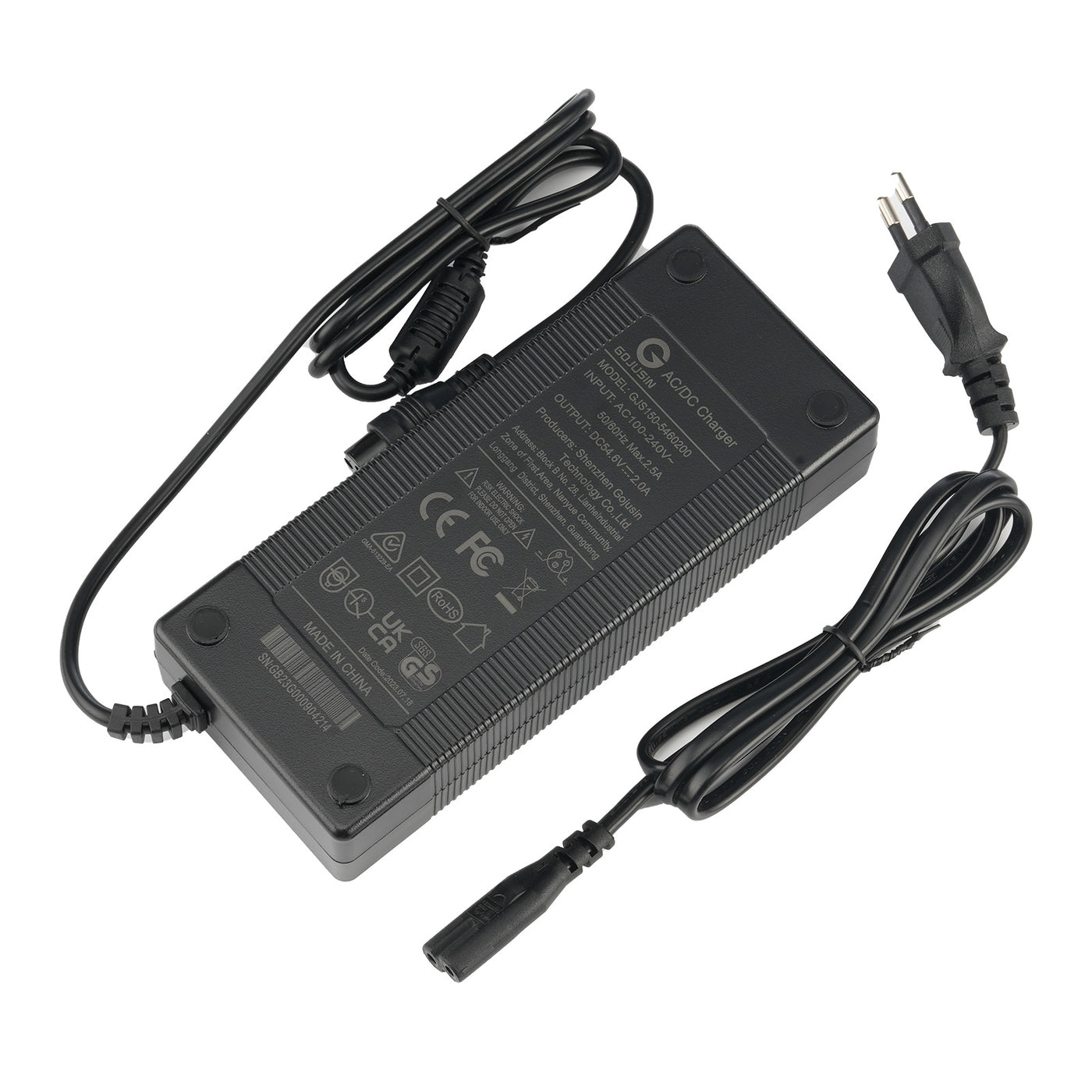 Chargeur de trottinette électrique H7pro 54,6 V 2 A, pièces de rechange
