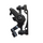Jeu d'étriers de frein et de vis de fixation pour trottinette électrique S9/S9pro/S9max