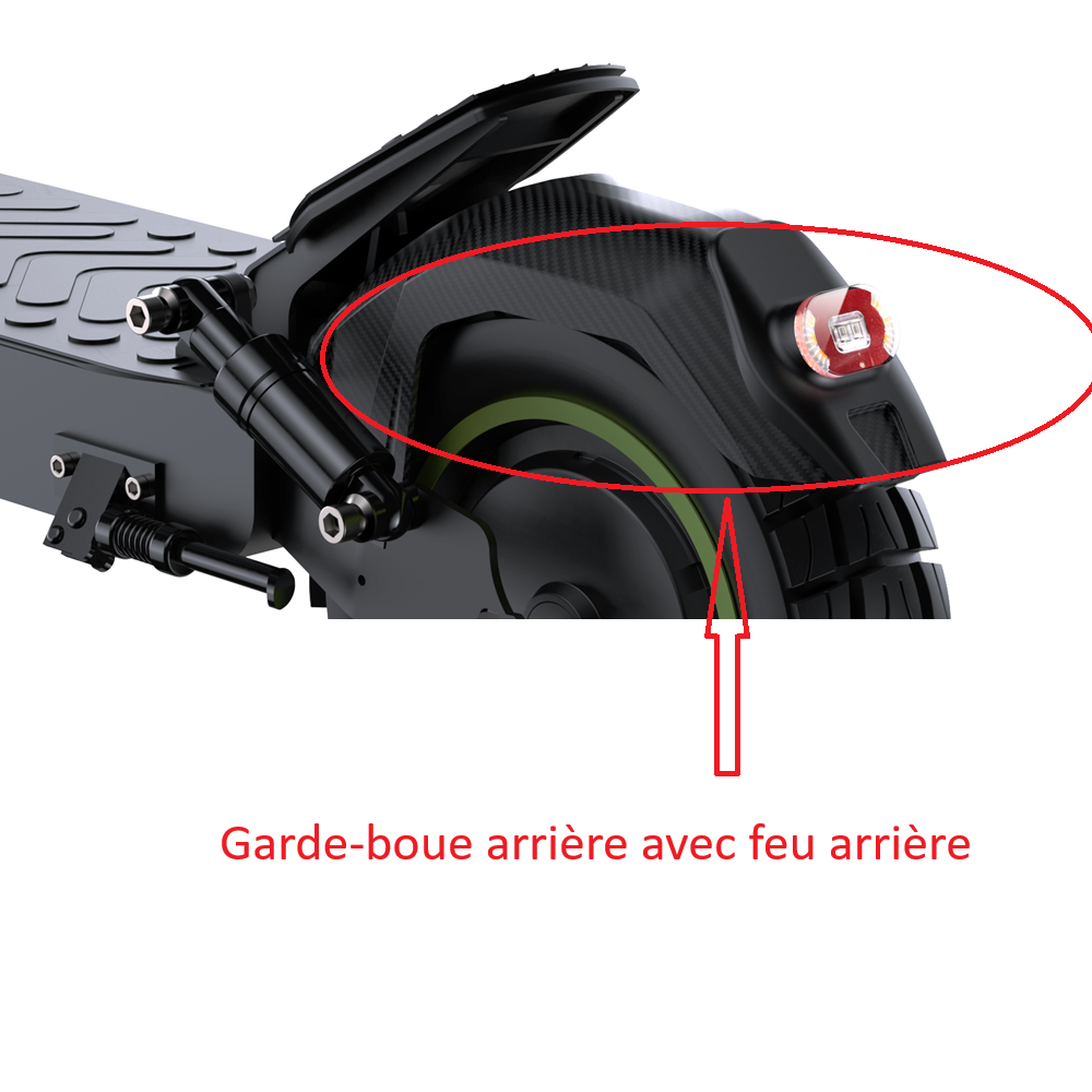 Garde-boue De Scooter électrique - ABS Léger, 4 Trous, Résistant Aux Intempéries Et éclaboussures