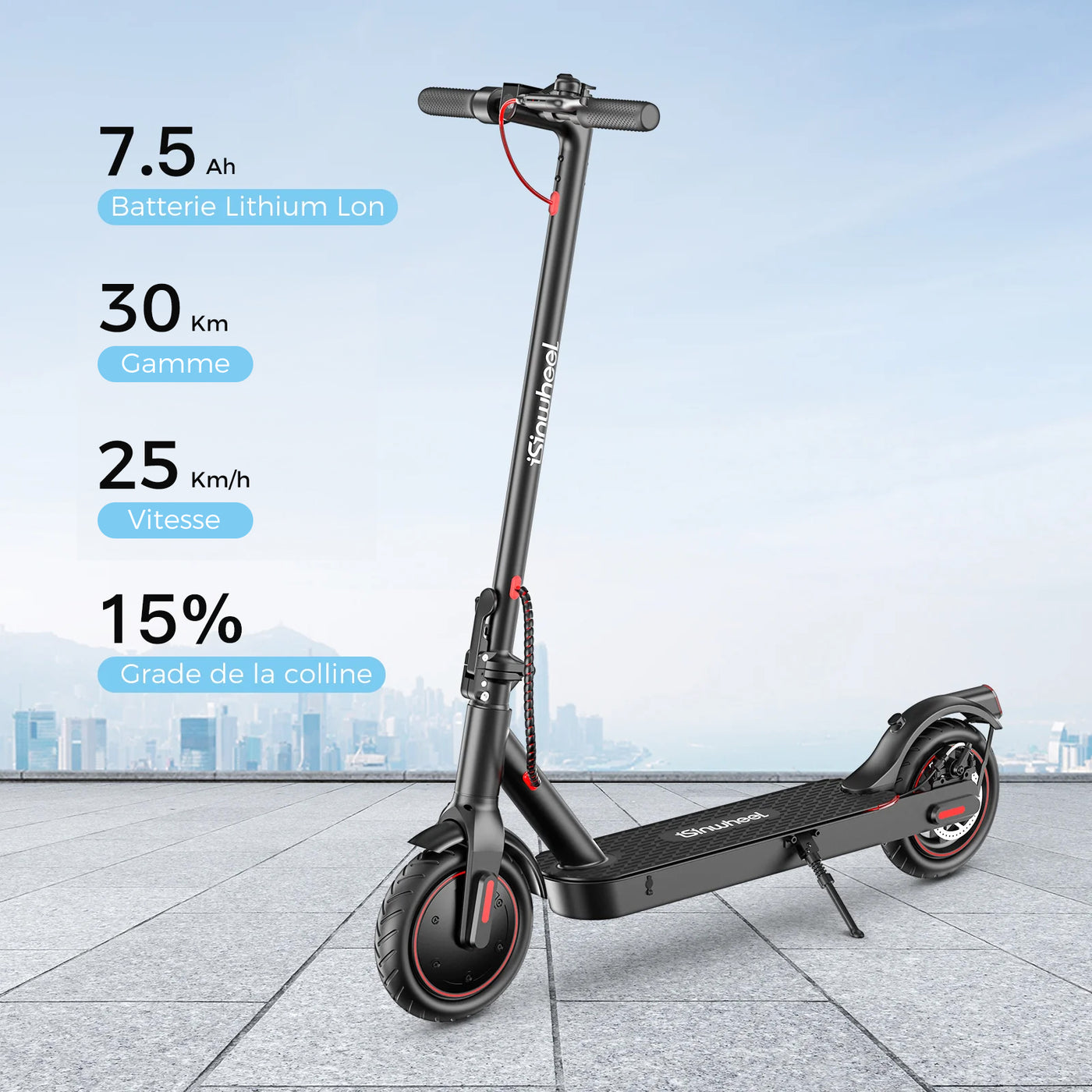 Trottinette Electrique Adulte-Scooter Electrique 25-30km