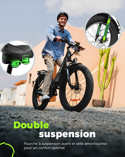 M60 Vélo électrique tout-terrain à gros pneus 750W