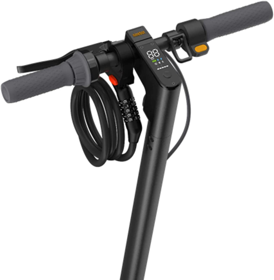Antivol Pour Trottinette électrique – Cadenas Renforcé Acier Trempé – Chaîne 92 Cm – Clé à 3 Copies – Revêtement Silicone Anti-rayures – Noir Réfléchissant - 2
