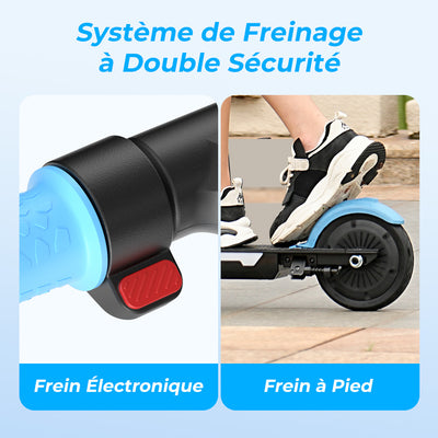 isinwheel® S7 Glow Trotinette Électrique pour Enfants Réglable