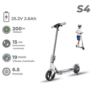 isinwheel MiniSpider trottinette électrique 2 en 1 pour enfants