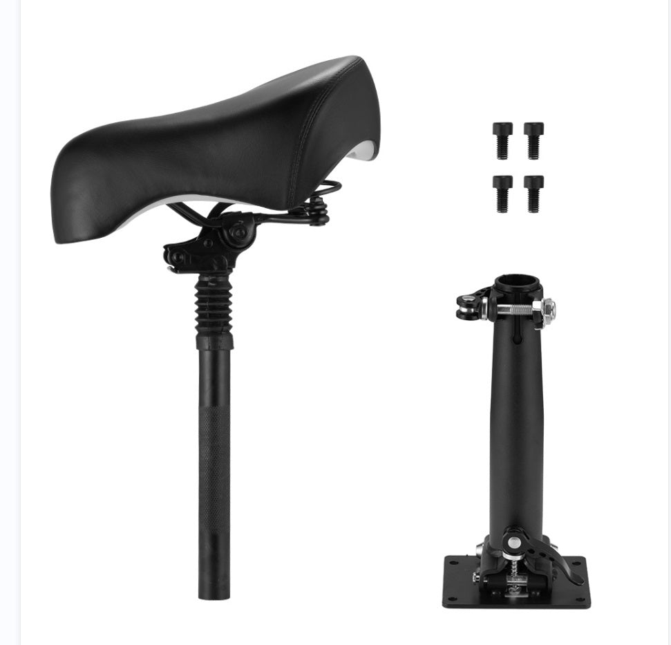 Selle De Siège Réglable Pour Trottinette Segway Ninebot F20 F25 F30 F40 – Alliage Aluminium, Coussin Mousse, Pliable – Sans Perçage