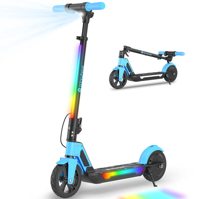 isinwheel® S7 Glow Trotinette Électrique pour Enfants Réglable