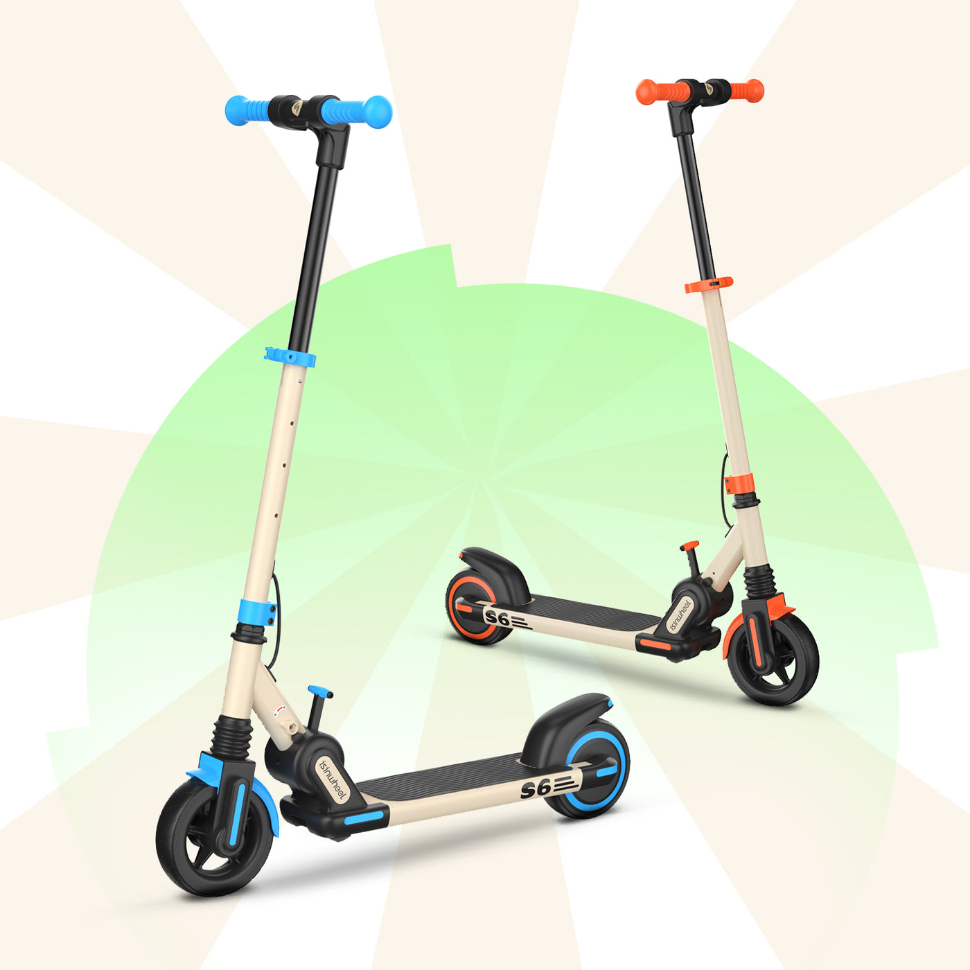 isinwheel S6 trottinette électrique pour enfants et adolescents (Hauteur réglable)