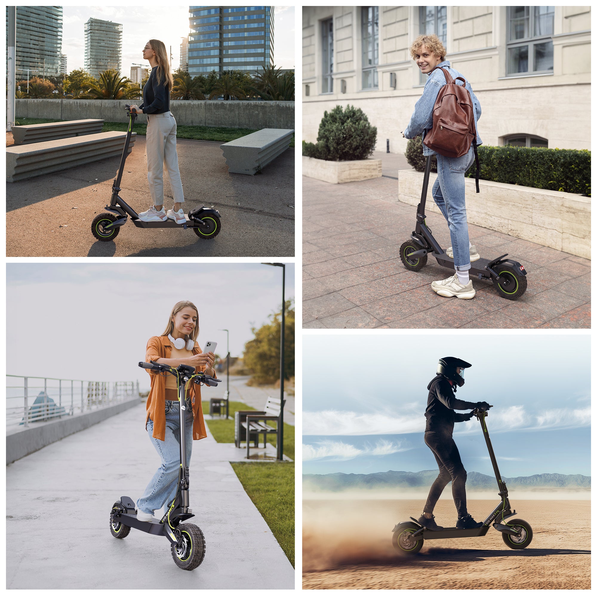isinwheel GT1 Trottinette électrique tout terrain 800W