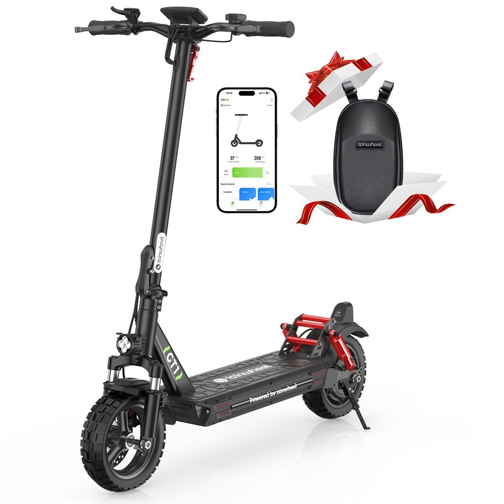 isinwheel® GT2 Trottinette électrique tout terrain 1200W pour adultes et adolescents