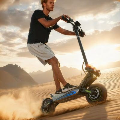 GT4 Trottinette électrique tout-terrain à double moteur 2400W