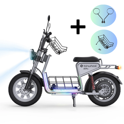 isinwheel H7Pro Trottinette électrique 1200W avec siège