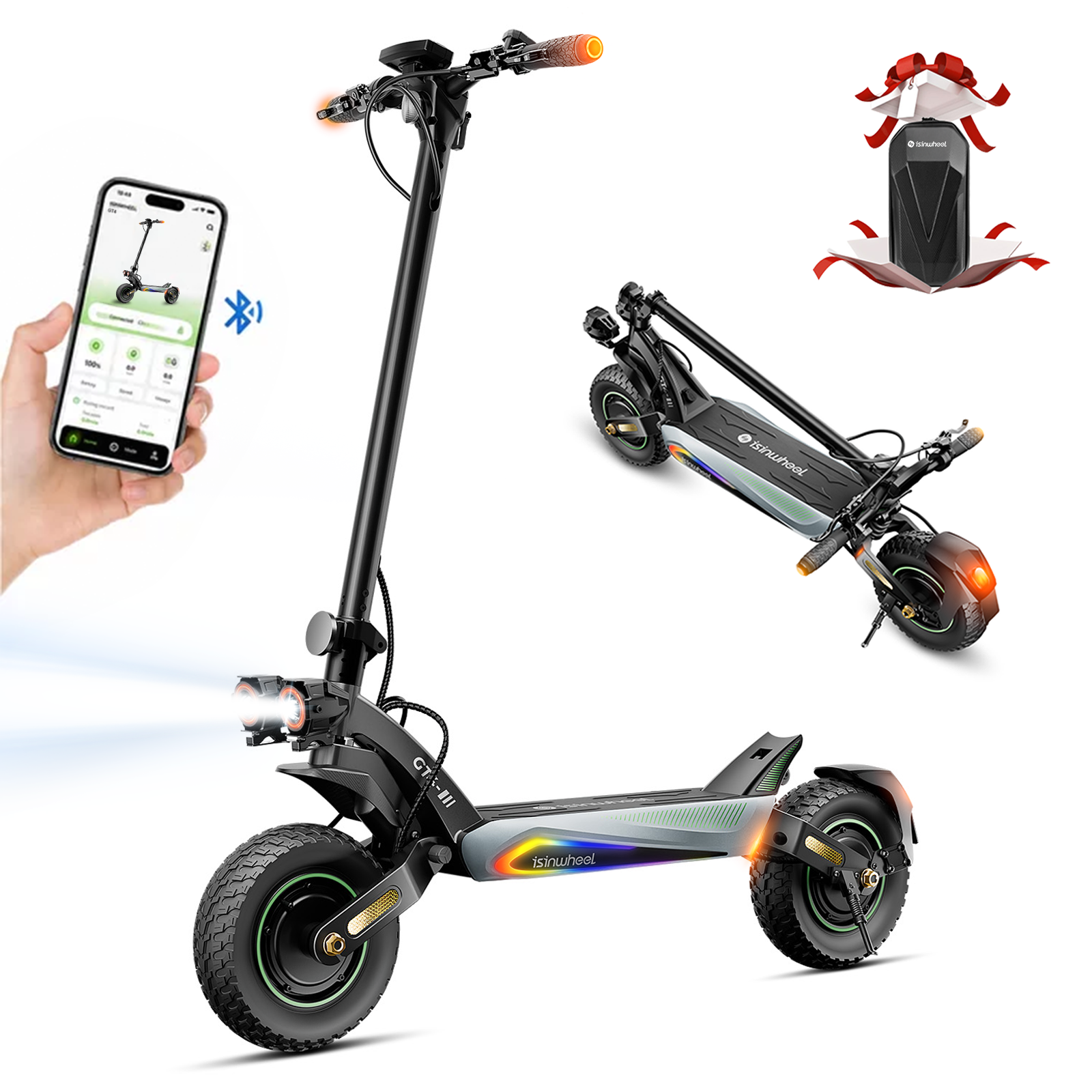 Trottinette électrique tout-terrain Isinwheel GT4S Single 1 200 W