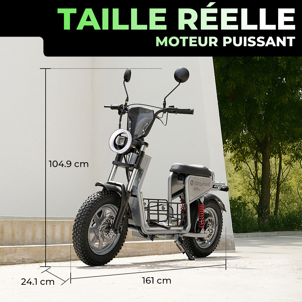 isinwheel H7ProTrottinette électrique  1200 W avec siège