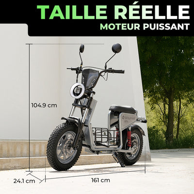 isinwheel H7ProTrottinette électrique  1200 W avec siège