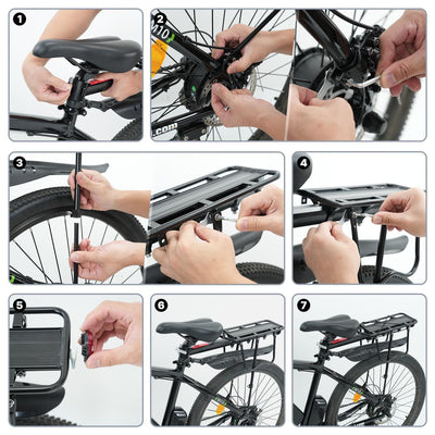M10 porte-bagages de vélo avec une capacité de charge de 100 kg