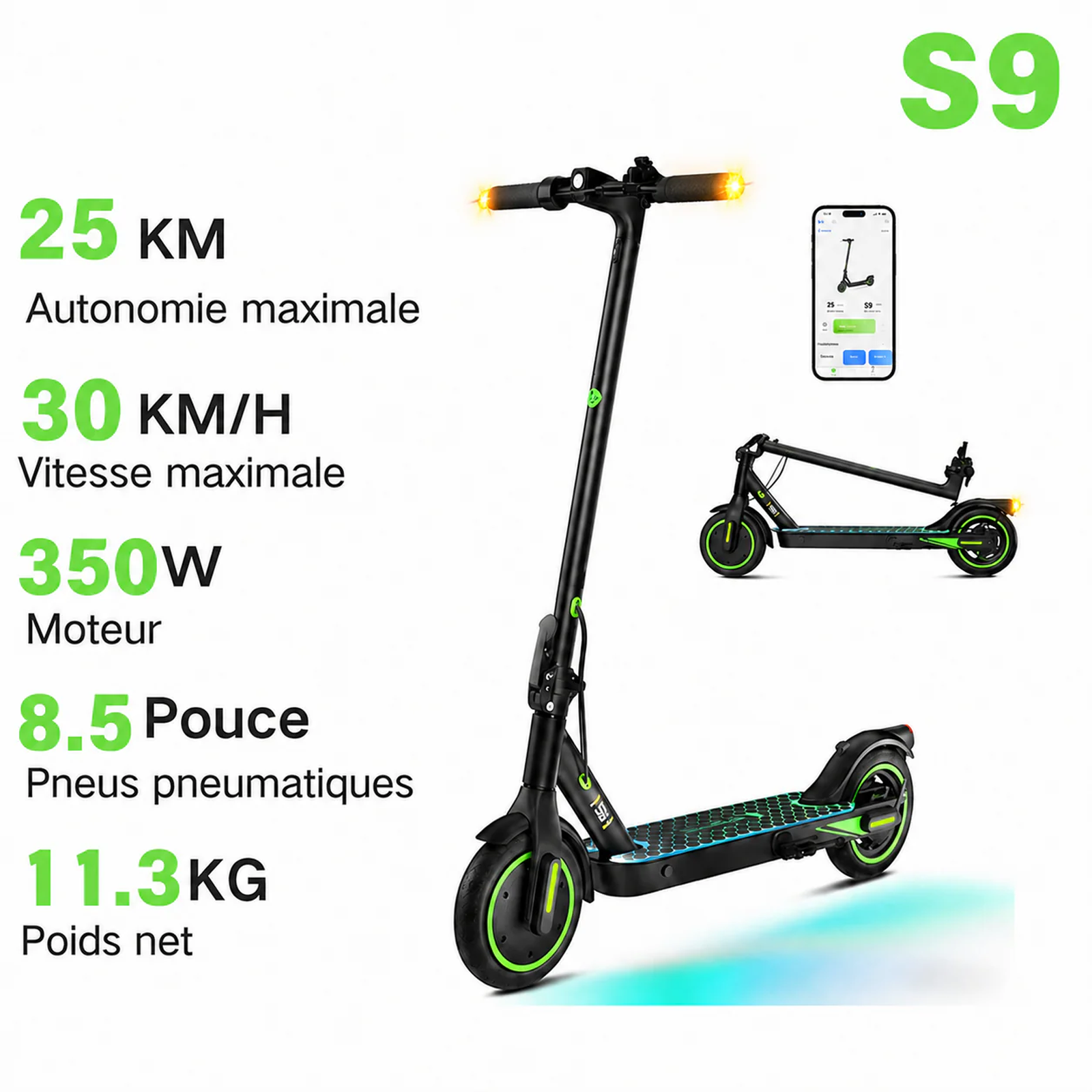 S9 trottinette électrique 350w 