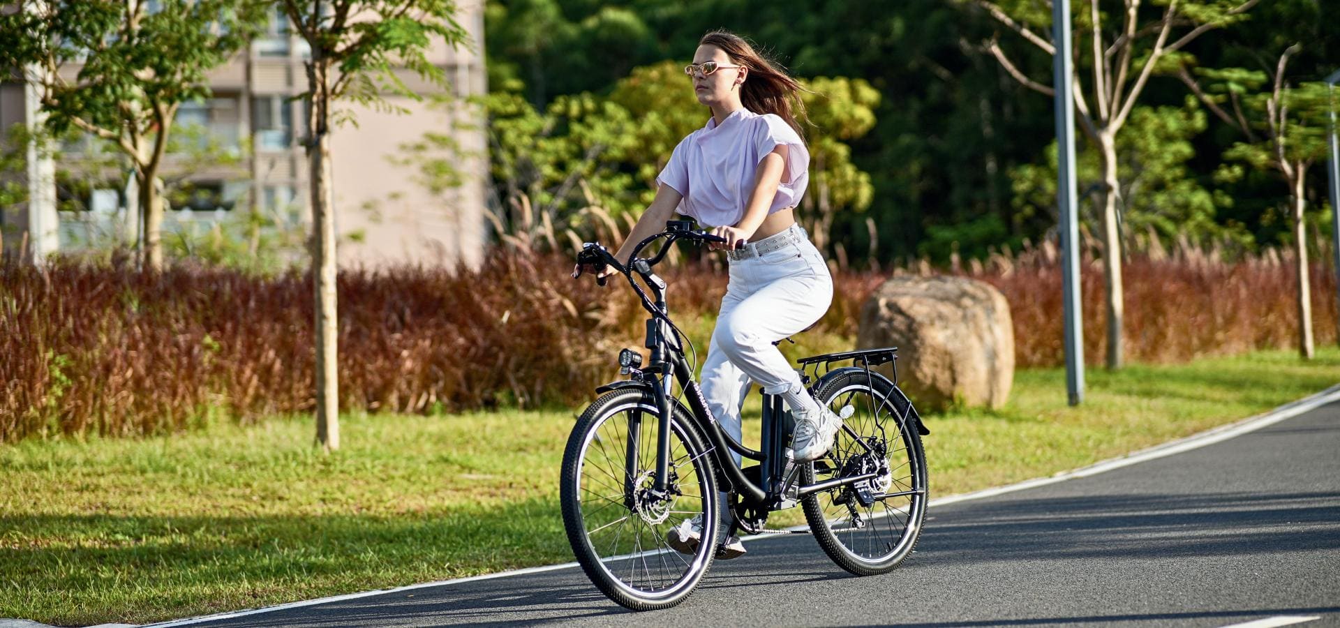 vélo électrique à suspension avant