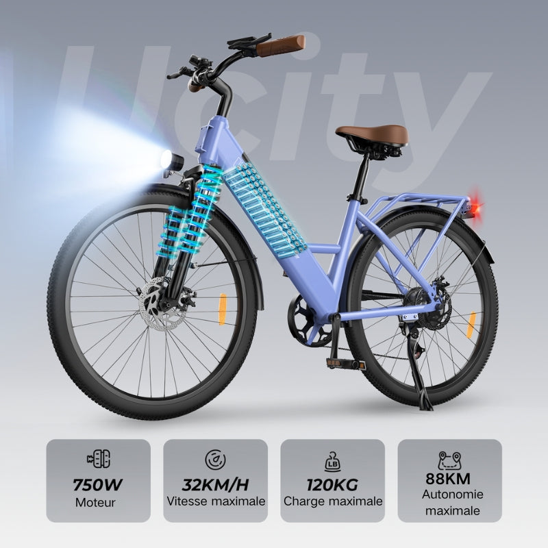 U2 Vélo Électrique Ville Femme et Homme