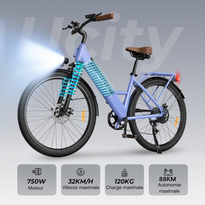 U2 Vélo Électrique Ville Femme et Homme