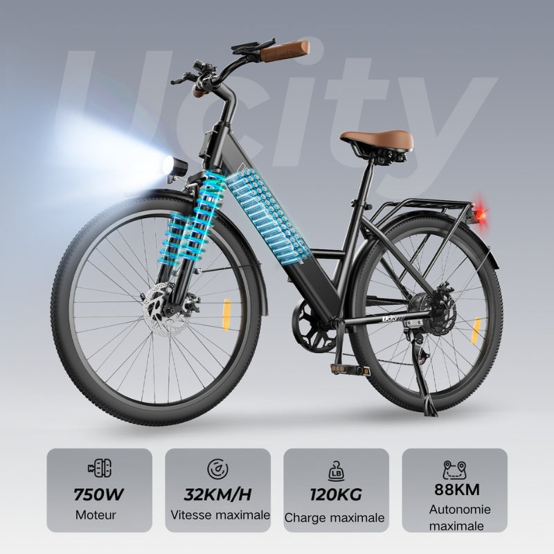 U2 Vélo Électrique Ville Femme et Homme